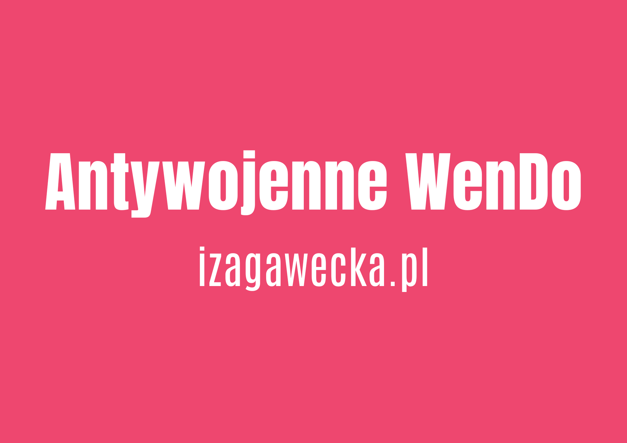 Antywojenne WenDo
