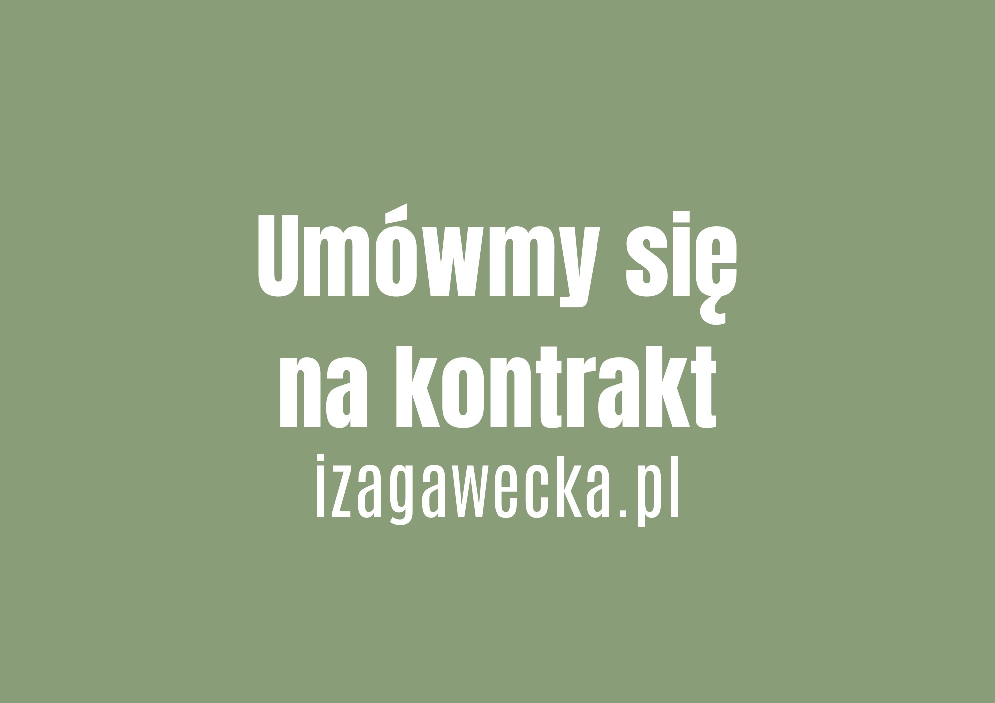 Umówmy się na kontrakt