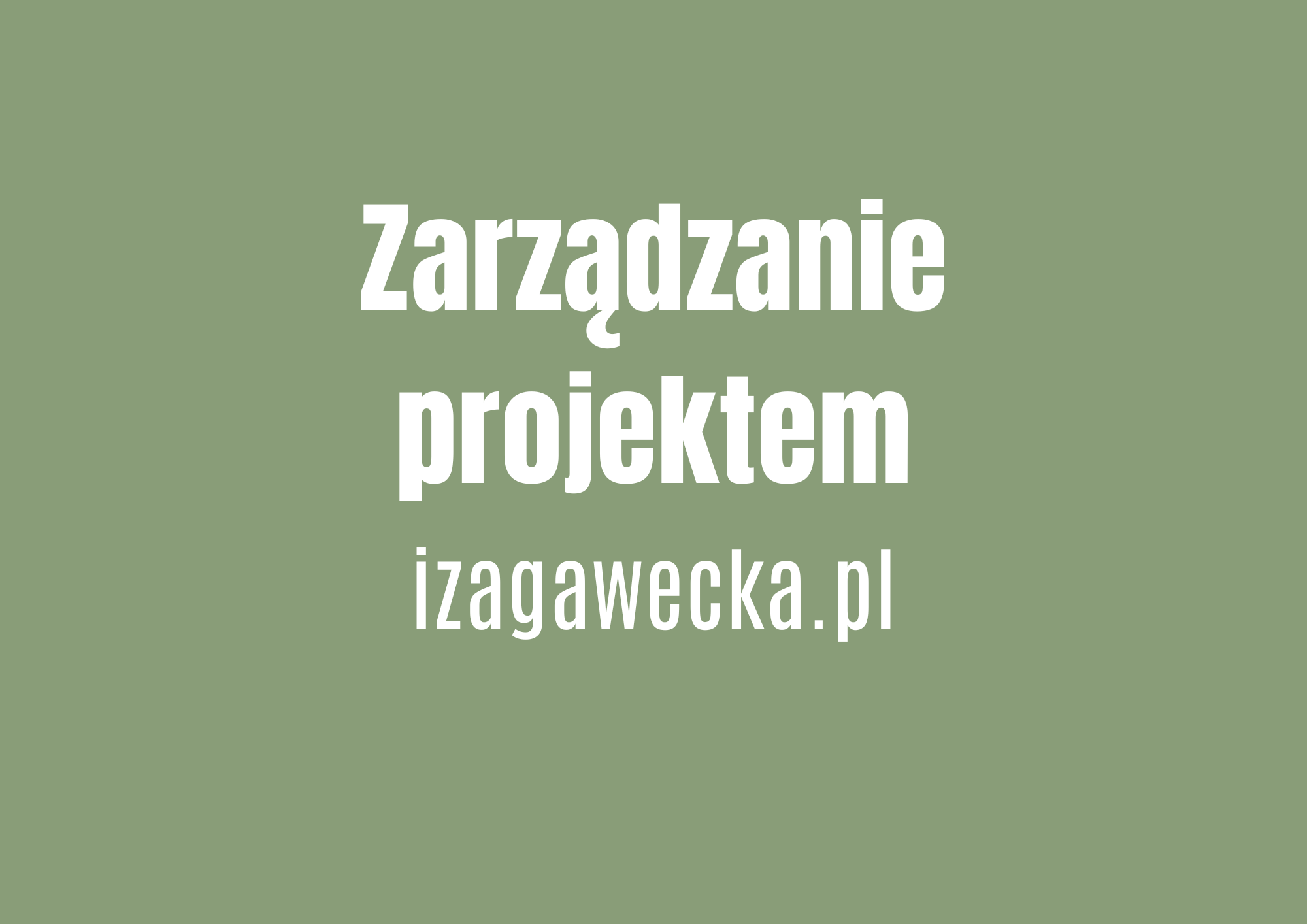 Zarządzanie projektem